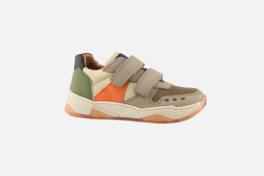 Boys Bisgaard | Bisgaard - Lauge Scratch Mud Multi Velcro Shoes On Labotte