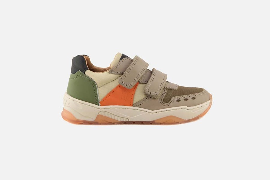Boys Bisgaard | Bisgaard - Lauge Scratch Mud Multi Velcro Shoes On Labotte