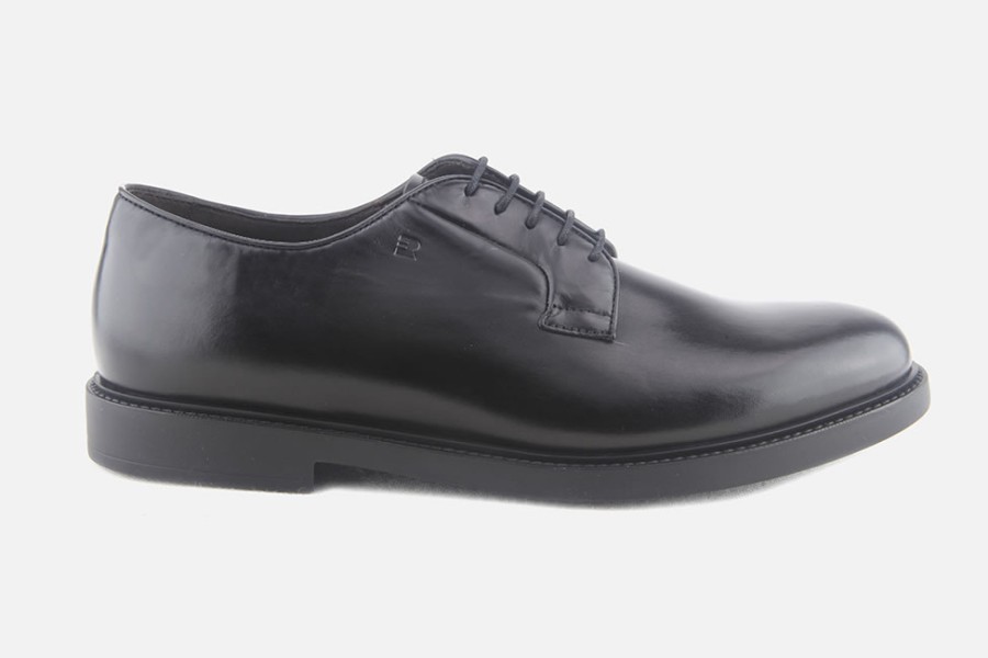 Men Fratelli Rossetti | Fratelli Rossetti - Ravenne Lisse Noir Derbies On Labotte