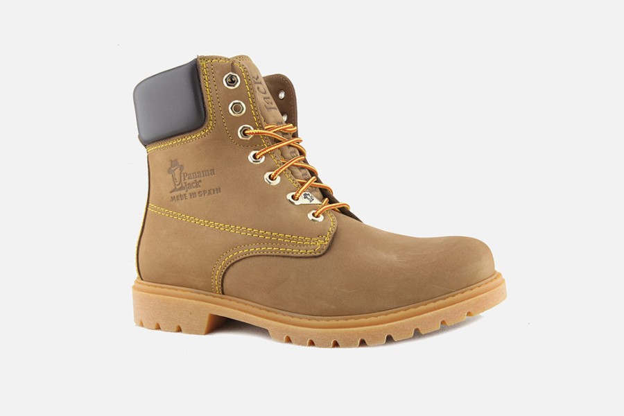 Men Panama Jack | Panama Jack - Panama03 Wool Hazelnut Lace-Up Boots On Labotte