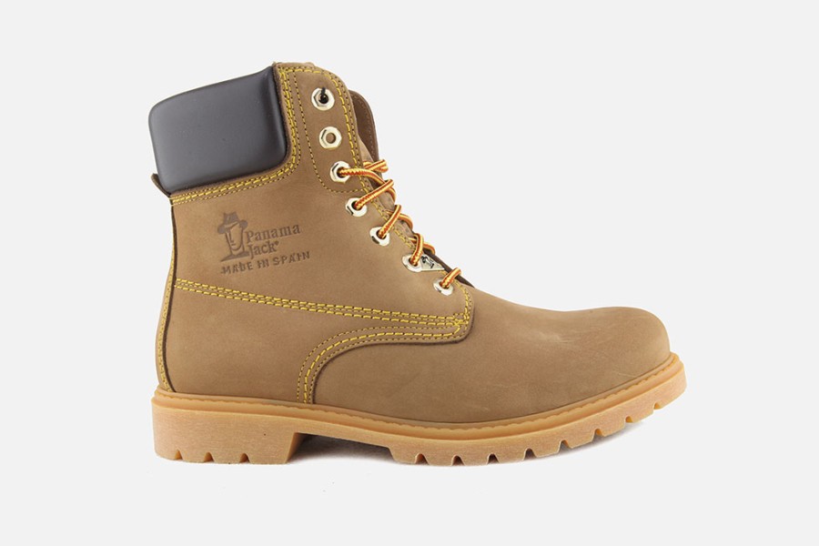 Men Panama Jack | Panama Jack - Panama03 Wool Hazelnut Lace-Up Boots On Labotte