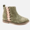 Girls Pom d'Api | Pom D'Api - Trip Leaf Olive Ankle Boots On Labotte