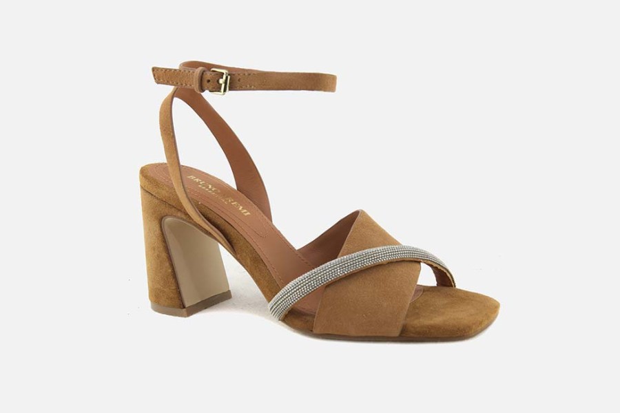 Women Bruno Premi | Bruno Premi - Wandana Marron Sandals On Labotte