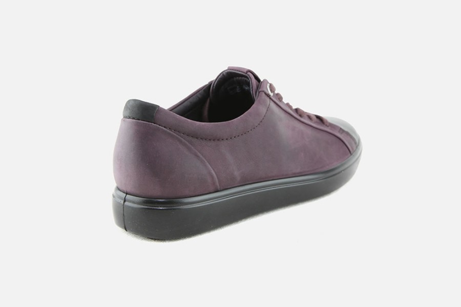 Women Ecco | Ecco - Soft 7 Burgundy Black Sneakers On Labotte