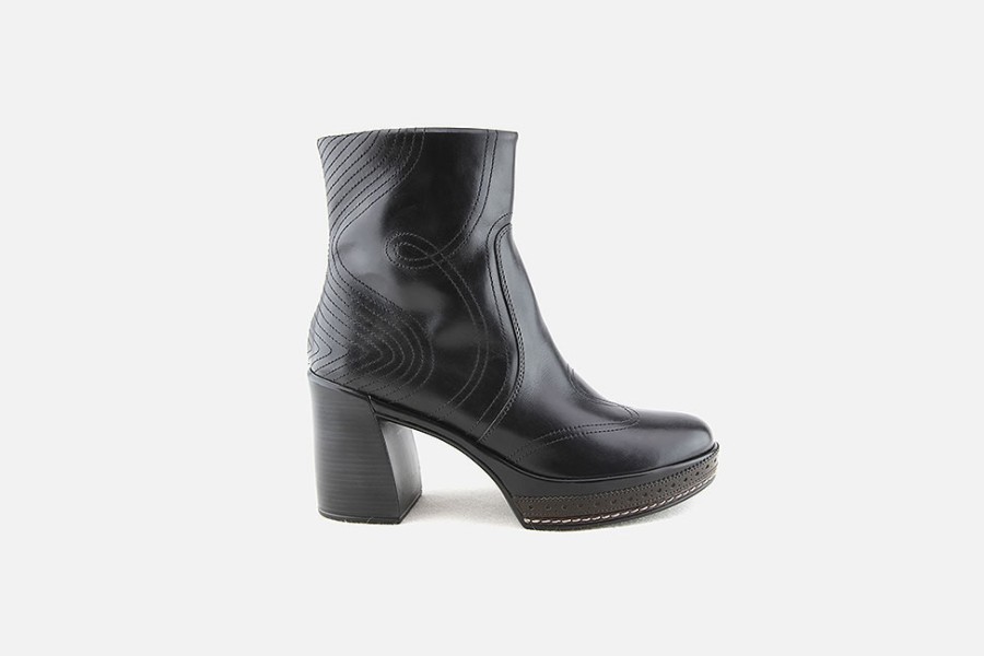 Women Pons Quintana | Pons Quintana - Trinity Black Ankle Boots On Labotte