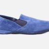 Men Erel | Erel - Germain Bleu Low Slippers On Labotte
