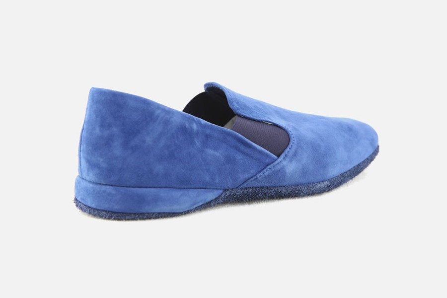 Men Erel | Erel - Germain Bleu Low Slippers On Labotte