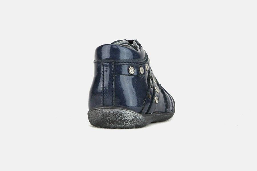 Girls Little Mary | Little Mary - Linette Bleu Lace-Up Boots On Labotte