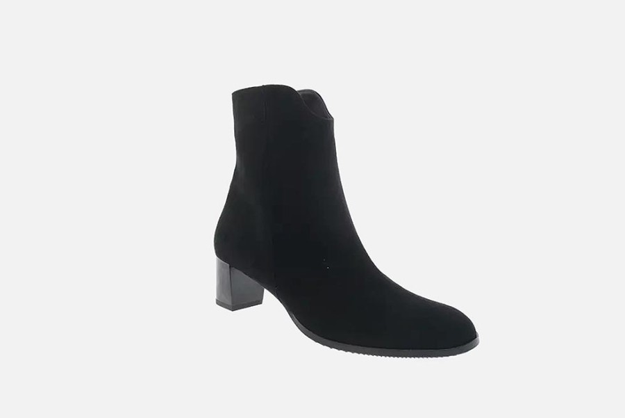Women Brunate | Brunate - Bellay Lisse Noir Ankle Boots On Labotte