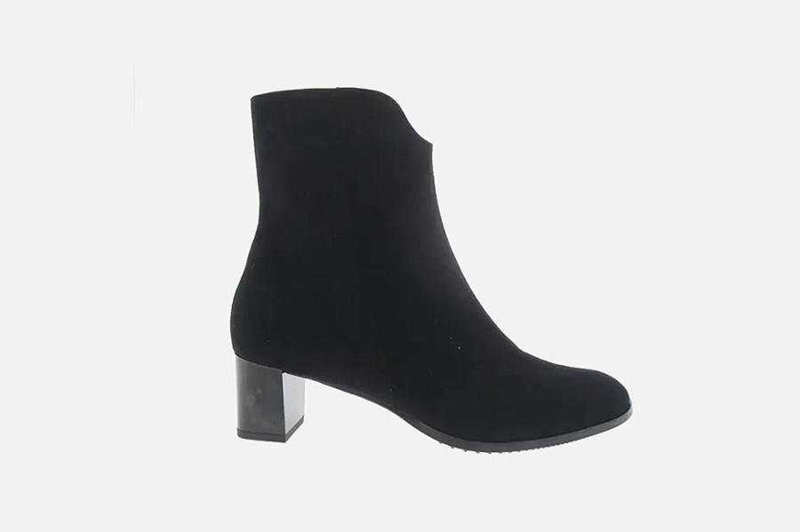 Women Brunate | Brunate - Bellay Lisse Noir Ankle Boots On Labotte