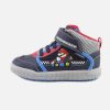Boys Geox | Geox - Arzach Mario Navy Royal Lace-Up Boots On Labotte