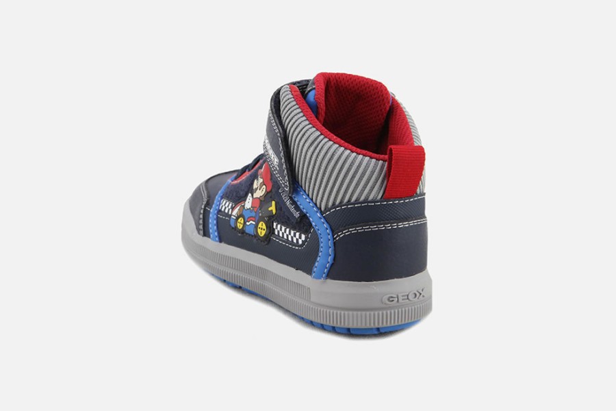 Boys Geox | Geox - Arzach Mario Navy Royal Lace-Up Boots On Labotte