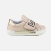 Girls Romagnoli | Romagnoli - Octo Blush Velcro Shoes On Labotte