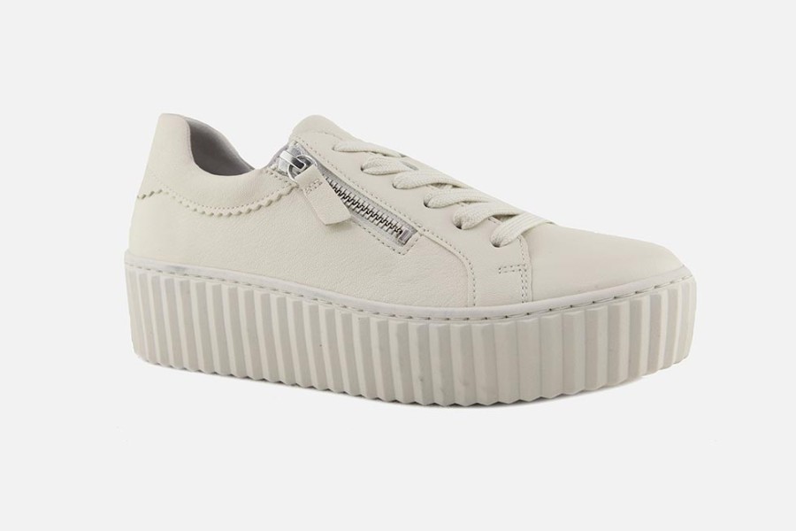 Women Gabor | Gabor - Nox Craie Sneakers On Labotte