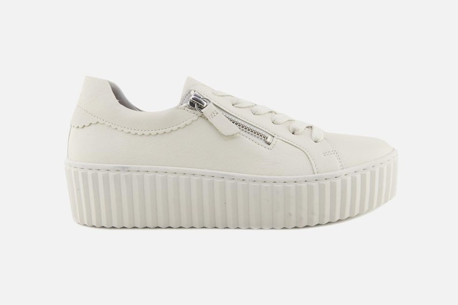 Women Gabor | Gabor - Nox Craie Sneakers On Labotte