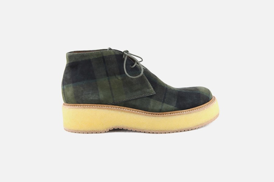 Women Pons Quintana | Pons Quintana - Travis Scott Vert Lace-Up Boots On Labotte
