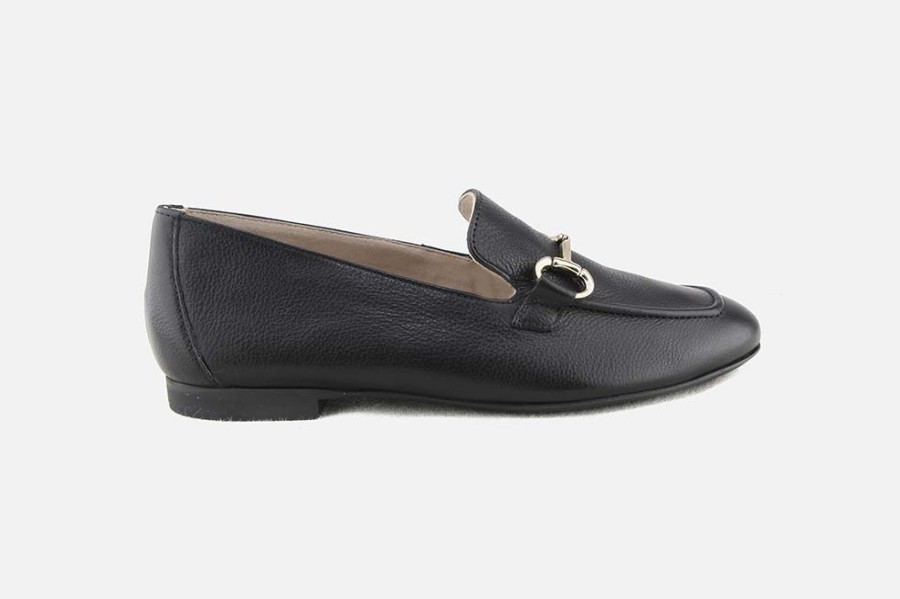 Women Paul Green | Paul Green - Paris Noir Loafers On Labotte