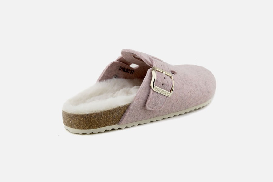 Women Geox | Geox - Brionia Light Pink Clogs On Labotte
