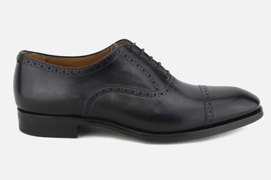Men Magnanni | Magnanni - Real Grey Oxfords On Labotte