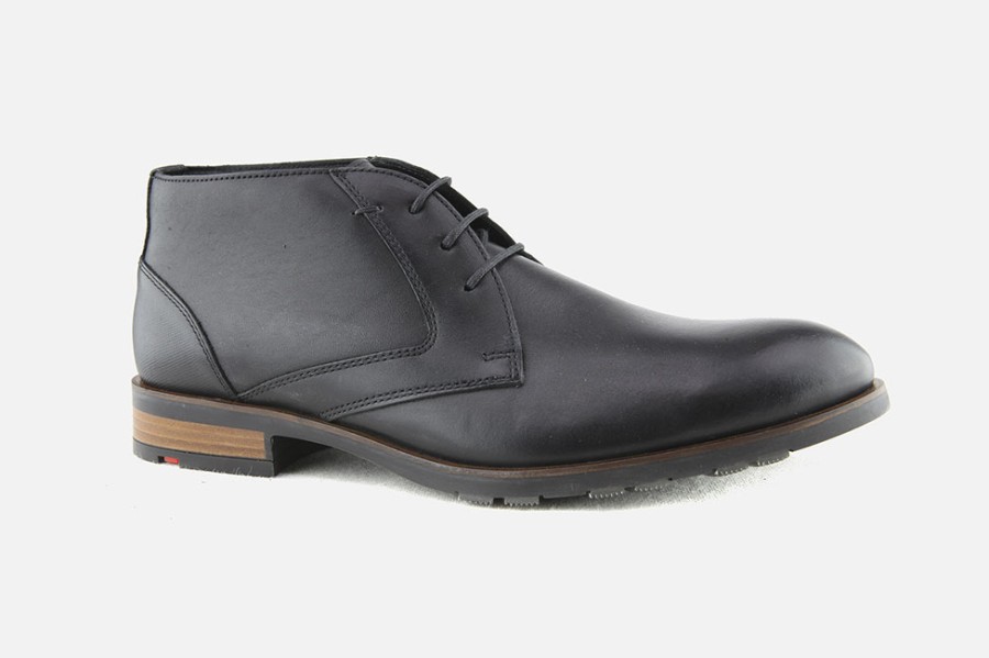 Men LLOYD | Lloyd - Jeffrey Black Lace-Up Boots On Labotte