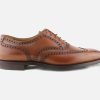Men Crockett & Jones | Crockett & Jones - Westgate 2 Tan Burnished Oxfords On Labotte