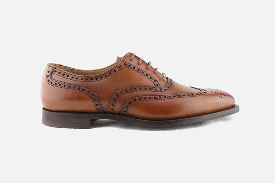 Men Crockett & Jones | Crockett & Jones - Westgate 2 Tan Burnished Oxfords On Labotte