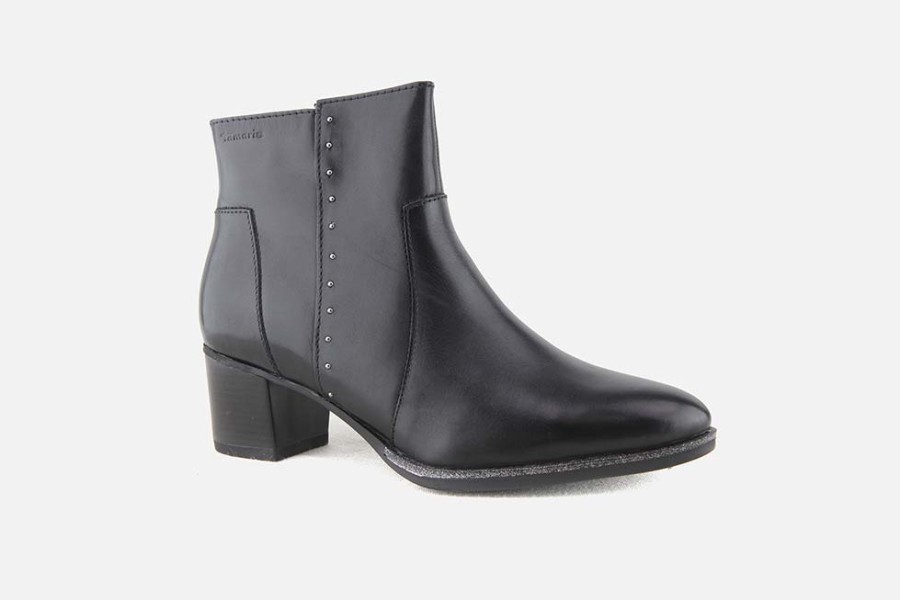Women Tamaris | Tamaris - Tamiboots Noir Ankle Boots On Labotte