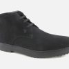 Men Tod's | Tod'S - Winter Gommini Chukka Noir Lace-Up Boots On Labotte
